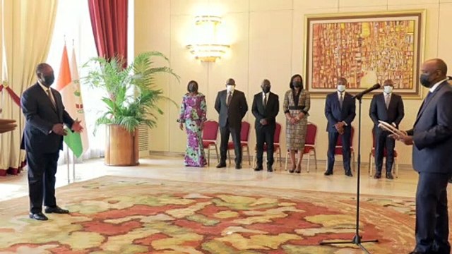 De nouveaux ambassadeurs présentent leurs lettres de créances au Chef de l'Etat Alassane Ouattara