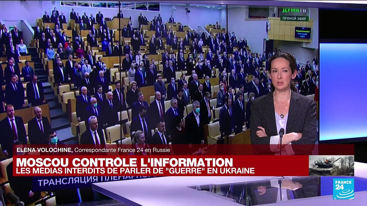 Contrôle de l'information en Russie : les médias interdits de parler de "guerre" en Ukraine