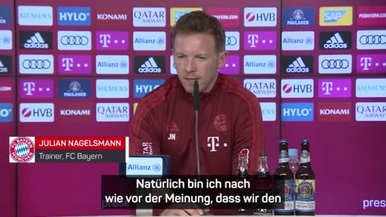Nagelsmann will 'Krieg schnellstmöglich stoppen'
