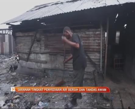 Saranan tingkat penyediaan air bersih dan tandas awam