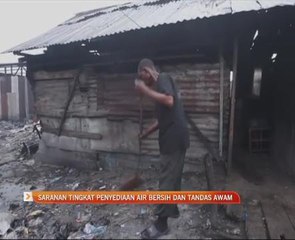 Saranan tingkat penyediaan air bersih dan tandas awam