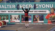 Türkiye Halter Şampiyonası'nda heyecan devam ediyor