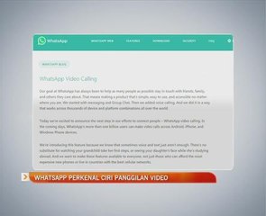 Whatsapp perkenal ciri panggilan video