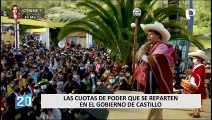 Las cuotas de poder que se reparten el gobierno de Pedro Castillo