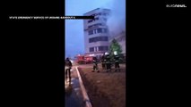 شاهد: رجال الإطفاء الأوكرانيين يخمدون حريق محطة زابوريجيا النووية