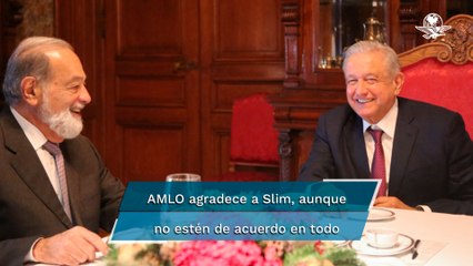 AMLO agradece mensaje de Carlos Slim que llamó a respetar la investidura presidencial