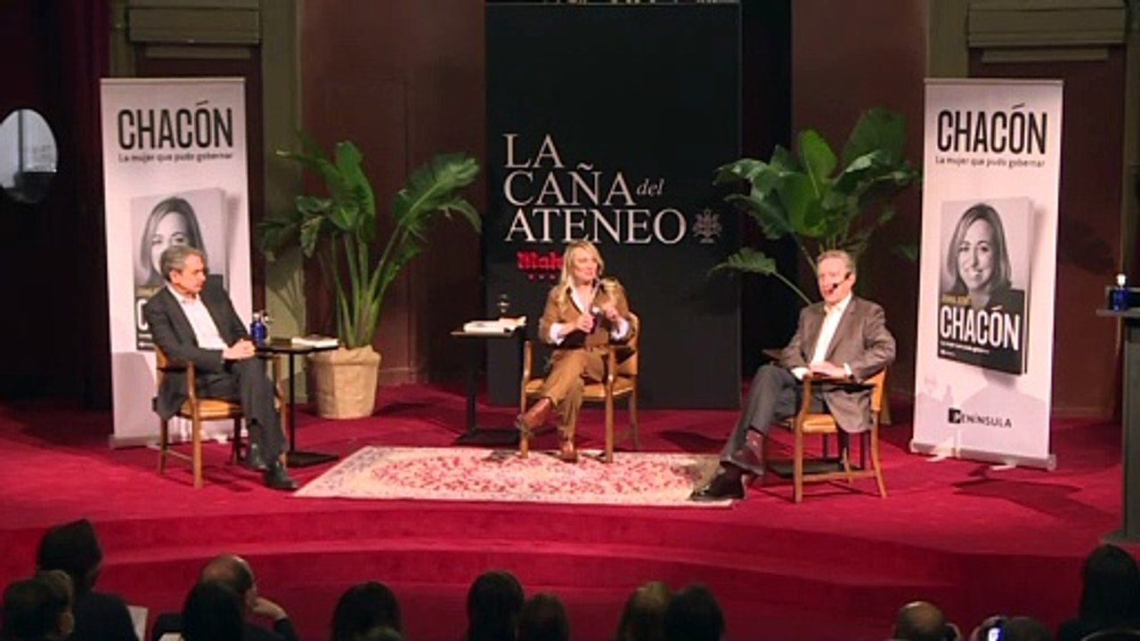 Zapetero y Joana Bonet ponen en valor el feminismo de Carme Chacón