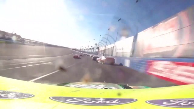 NASCAR CUP SERIES Fontana 2022 Final Lap Blaney Amazing Save Cindric Onboard