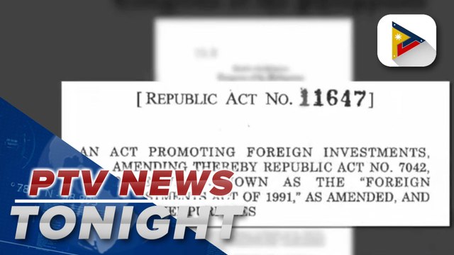 PRRD inks law amending foreign investment act