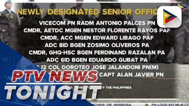 PRRD approves new designations, promotions of severals AFP officials
