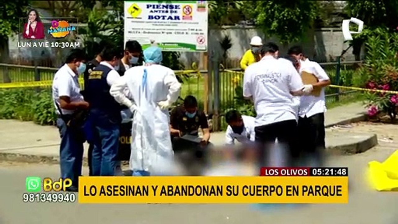 Continúan investigaciones por asesinato de sujeto en calle de Los Olivos