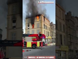 Marseille : un immeuble en flammes sur l'avenue Salengro (15e)