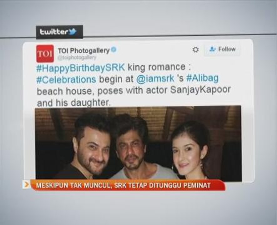 Meskipun tak muncul, SRK tetap ditunggu peminat