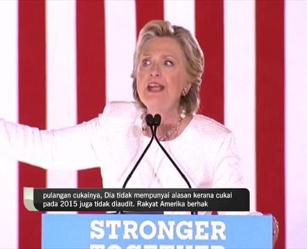 Hillary Clinton cabar Donald Trump dedah bayaran cukai