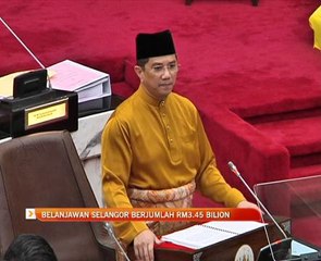 Belanjawan Selangor berjumlah RM3.45 bilion