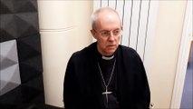A talk with the Archbishop of Canterbury at Christ's Hospital in Horsham