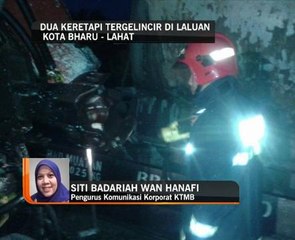 Dua keretapi tergelincir di laluan Kota Bharu- Lahat