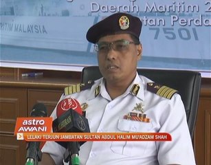 Lelaki terjun Jambatan Sultan Abdul Halim Mu'adzam Shah