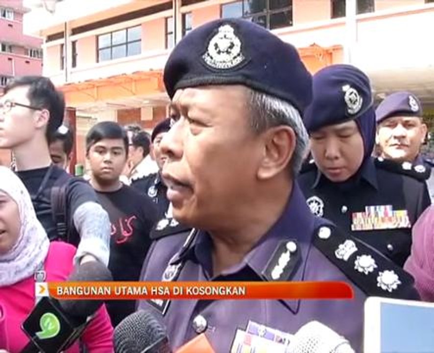 Bangunan utama HSA di kosongkan