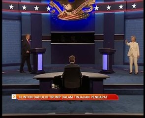 Clinton dahului Trump dalam tinjauan pendapat