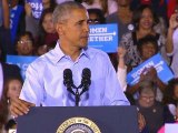 Barack Obama campaigns for Hillary Clinton in Las Vegas
