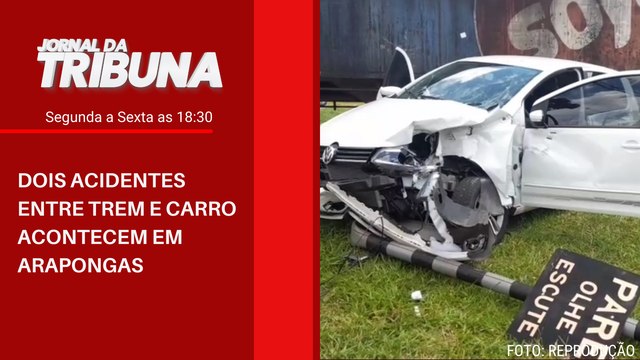 DOIS ACIDENTES ENTRE TREM E CARRO ACONTECEM EM ARAPONGAS