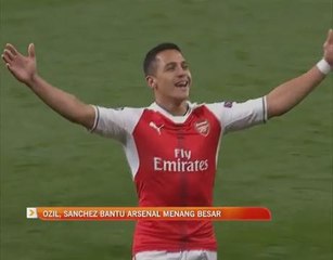 Ozil, Sanchez bantu Arsenal menang besar