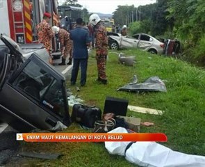 Enam maut kemalangan di Kota Belud