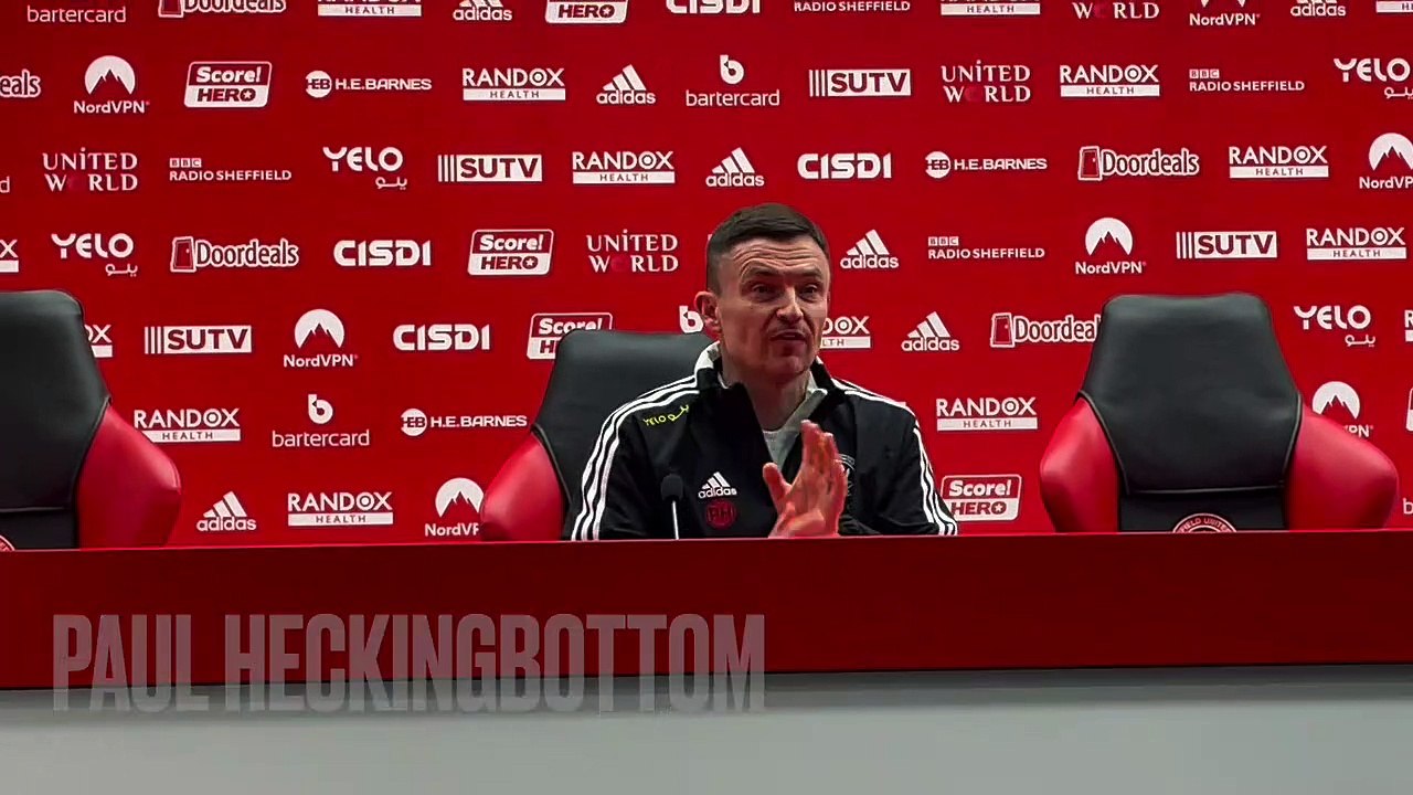Paul Heckingbottom's reaction to Forest draw