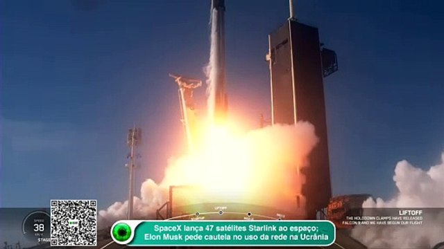 SpaceX lança 47 satélites Starlink ao espaço_ Elon Musk pede cautela no uso da rede na Ucrânia