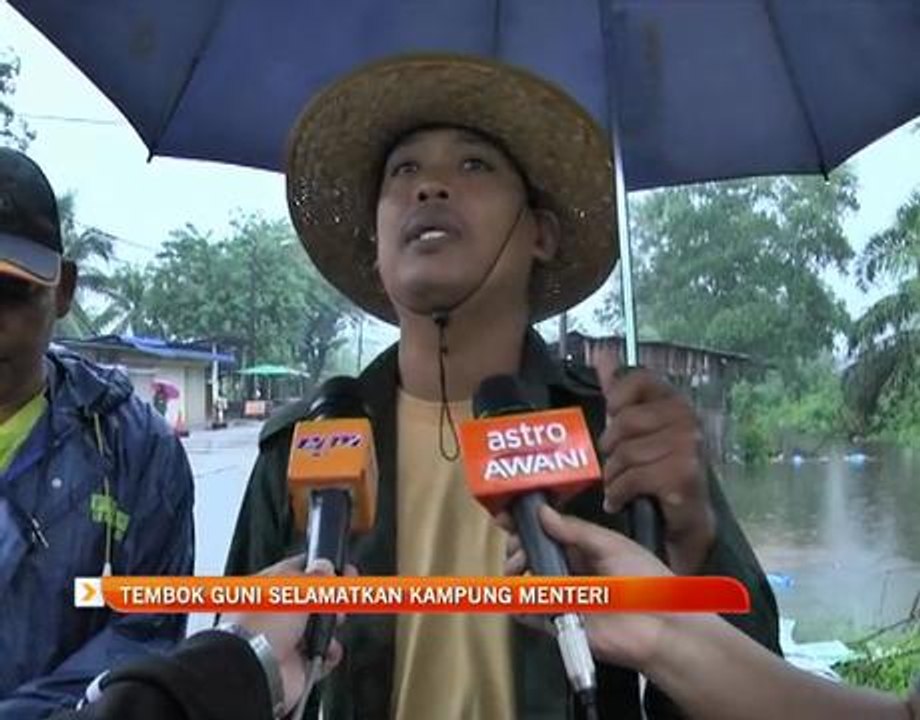 Tembok guni selamatkan Kampung Menteri