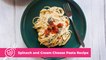 Spinach And Cream Cheese Pasta Recipe | Yummy PH