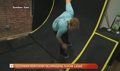 Kediaman bertukar gelanggang sukan lasak