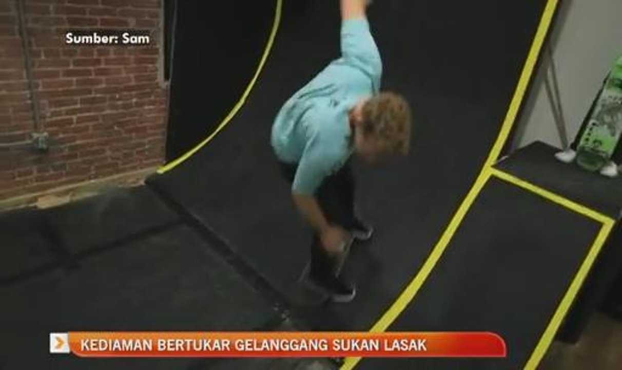 Kediaman bertukar gelanggang sukan lasak