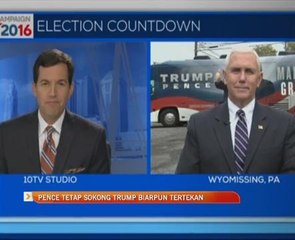 Mike Pence sokong Donald Trump biarpun tertekan