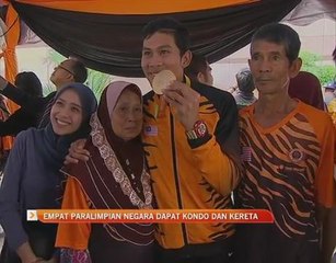Empat Paralimpian negara dapat kondo dan kereta