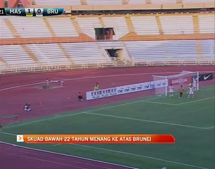 Skuad bawah 22 tahun menang ke atas Brunei