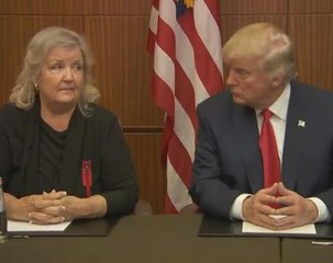Trump appears with Bill Clinton's accusers, moments before debat
