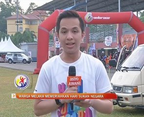 Warga Melaka memeriahkan Hari Sukan Negara 2016