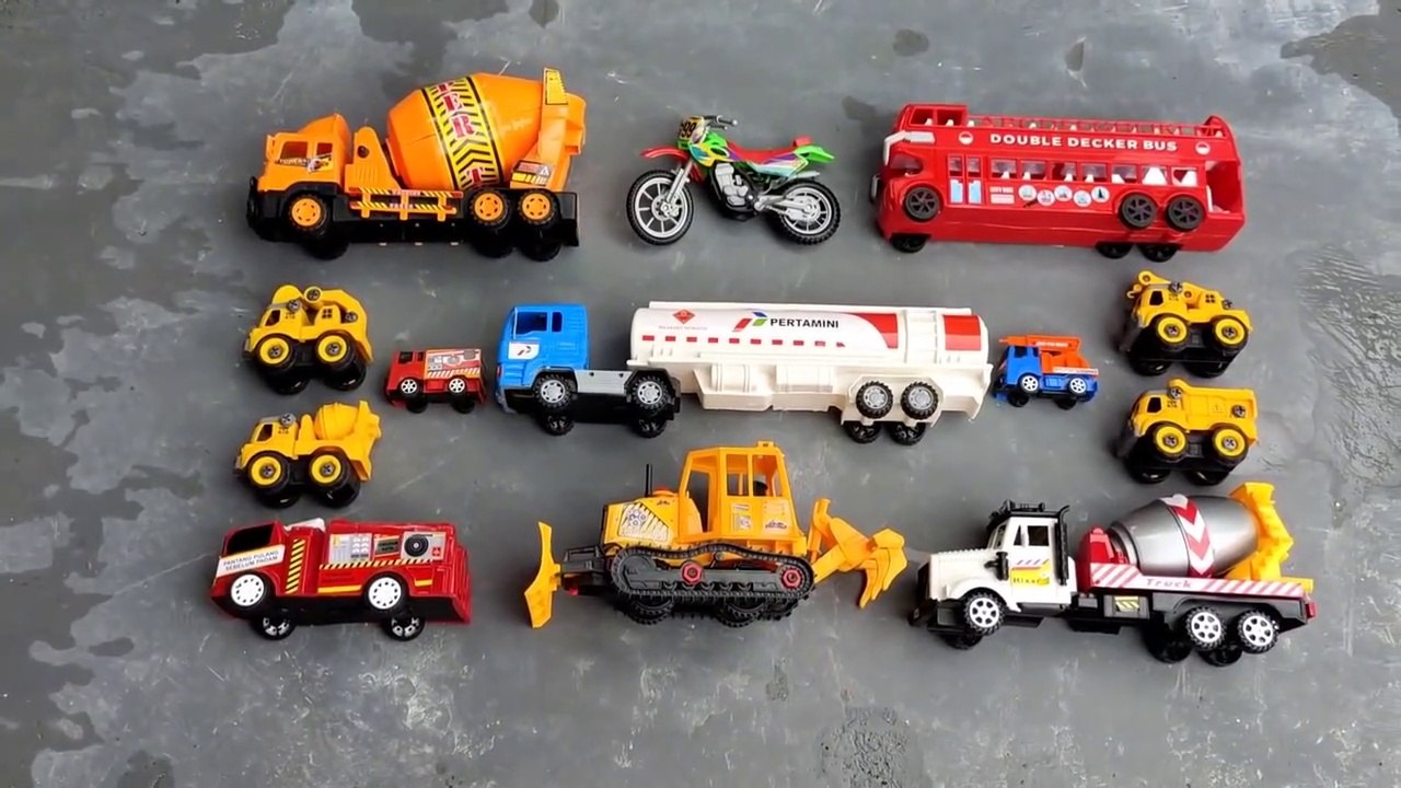 Truk molen, motor cross, bus tingkat, beko, excavator, buldozer, truk pasir, bus tayo, truk tangki Part 3