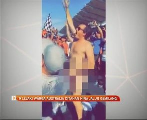 9 lelaki warga Australia ditahan hina Jalur Gemilang