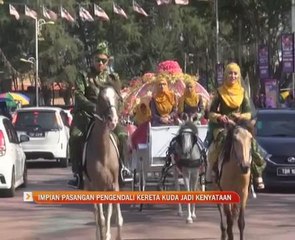 Impian pasangan pengendali kereta kuda jadi kenyataan