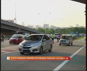 2,470 pesalah lorong kecemasan didakwa Oktober ini