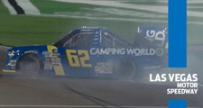 Todd Bodine gets loose in turn, spins out at Las Vegas