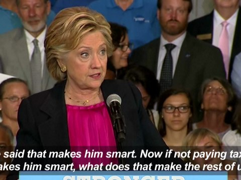 Hillary Clinton slams Donald Trump in North Carolina, day after debate