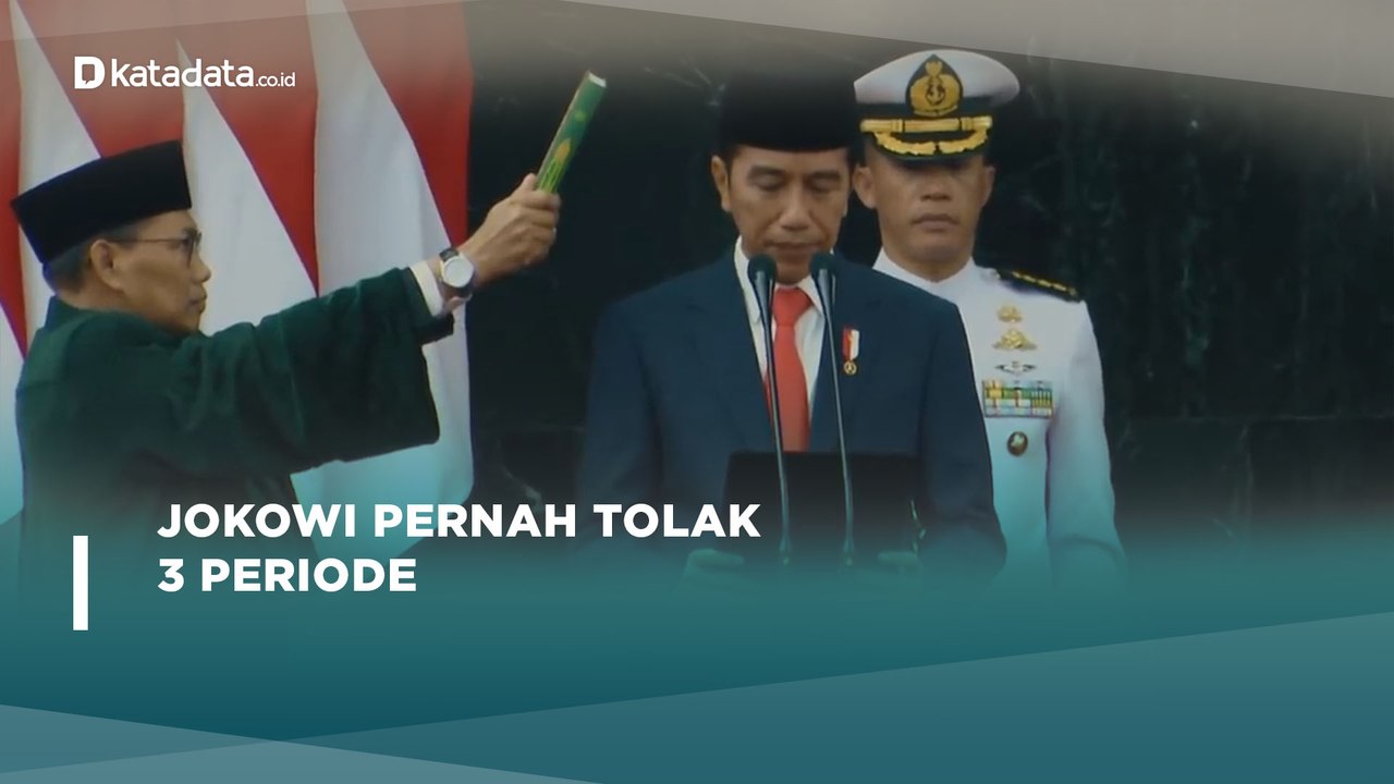 Kilas Balik Jokowi Pernah Menolak Jabatan Tiga Periode | Katadata Indonesia