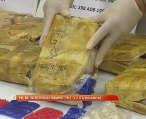 Pil kuda bernilai hampir RM1.3 juta dirampas