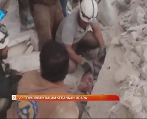 27 terkorban dalam serangan udara