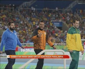 Sambutan wira emas untuk kontinjen Paralimpik