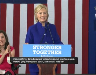 Hillary Clinton ingin buka ruang untuk golongan OKU